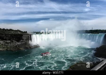 Canada Niagara Falls Juin 2019, Brink Of Niagara Falls Canadian Horseshoe Banque D'Images
