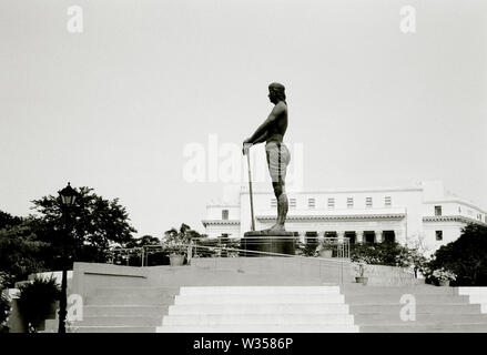 Statue de la sentinelle de la liberté Lapu-Lapu Monument au parc Rizal à Manille à Luzon Manille aux Philippines en Asie du Sud-Est Extrême-Orient. Banque D'Images