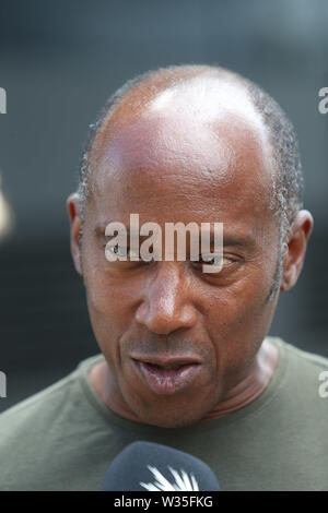 Silverstone, UK. 12 juillet, 2019. &# Xa9 ; Photo4/LaPresse12/07/2019 Silverstone, Angleterre Sport Grand Prix de Formule 1 en 2019 en Angleterre le pic : Anthony Hamilton (GBR), le père de Lewis Hamilton (GBR) Credit : LaPresse/Alamy Live News Banque D'Images