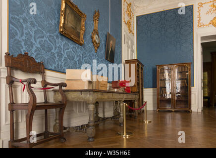 Intérieur de l'édifice des Archives nationales, l'ancien hôtel de Soubise, musée de l'histoire de France, Paris, France. Banque D'Images