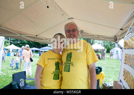 Hadley, Massachusetts est célèbre pour ses asperges et d'avoir un festival pour célébrer la récolte. Banque D'Images