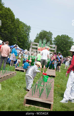 Hadley, Massachusetts est célèbre pour ses asperges et d'avoir un festival pour célébrer la récolte. Banque D'Images