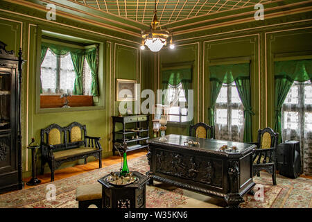 À l'intérieur de Hindliyan House, Old Town, Plovdiv, Bulgarie Banque D'Images