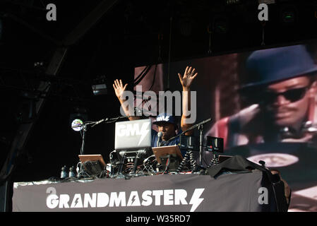 Grandmaster Flash sur scène au Festival NASS 2019 Banque D'Images