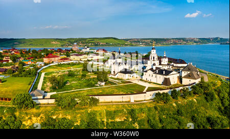 La Cathédrale de l'Assomption et le monastère dans la ville de l'île de Sviyazhsk en Russie Banque D'Images