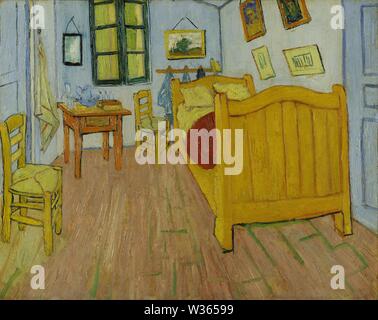 La chambre de Van Gogh à Arles (La chambre), originale (1ère) version (octobre 1888) peinture de Vincent van Gogh - Très haute résolution et image de qualité Banque D'Images
