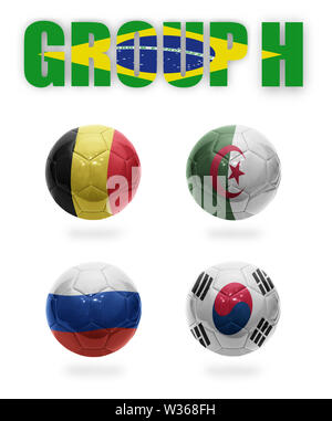 Différents types de drapeaux de pays comme une balle. Vous pouvez utiliser ce groupes sur vôtre l'école ou d'une équipe. Banque D'Images