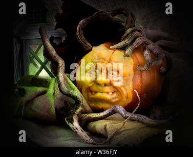 L'art des aliments et légumes melons pumpkin carving par artiste culinaire angkana neumayer d'autriche Banque D'Images