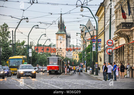 PRAGUE, RÉPUBLIQUE TCHÈQUE - Mai 2009 : dans le centre de la vieille ville. Banque D'Images