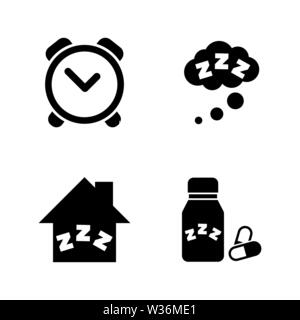 L'heure de dormir, hypnotique. Les simples Vector Icons Set pour la vidéo, les applications mobiles, sites Web, projets d'impression et de votre conception. L'heure de dormir, hypnotique ic Illustration de Vecteur