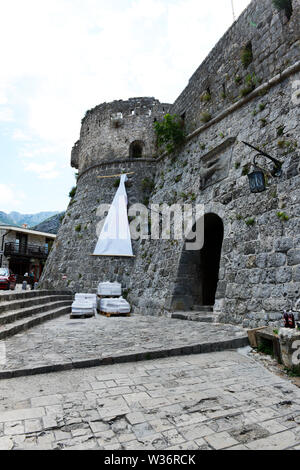 L'ancienne forteresse de Stari Bar, Monténégro. Banque D'Images