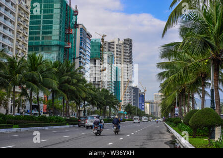 Da nang, Vietnam - Mai 18, 2019. Rue de Da nang, Vietnam. Danang est une ville moderne, le troisième plus important centre économique au Vietnam. Banque D'Images