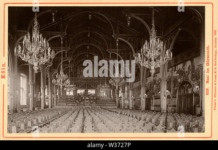 Europa, Deutschland, Nordrhein-Westfalen, Köln, Saal dans Gürzenich, herausgegeben von : Verlag Römmler & Jonas, K.S. Hof-Photogr. , Dresde, 1898 . / Banque D'Images