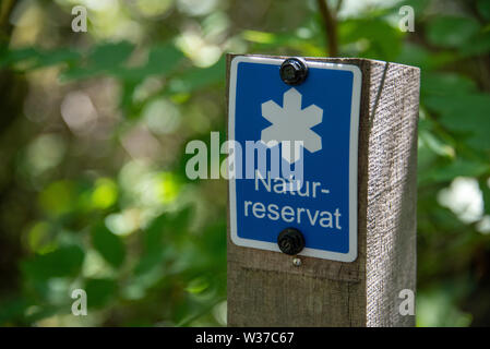 Koster, Suède - 12 juillet 2019 : Vue de la Réserve Naturelle de signe dans le Parc National de Kosterhavet en Suède. Banque D'Images