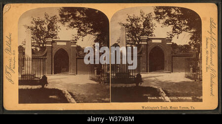 Tombeau, Mt Vernon, Virginia, par Jarvis, J F (John F), b 1850 Banque D'Images