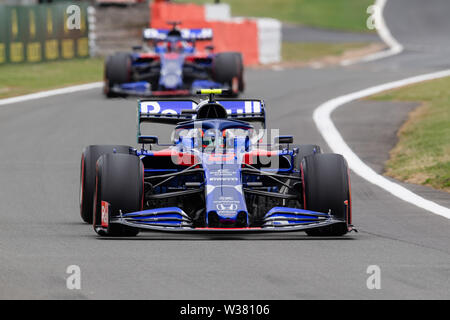 TOWCESTER, Royaume-Uni. Jul 13, 2019. Alexander Albon de Toro Rosso en qualifications au cours de la Formule 1 Grand Prix de Grande-Bretagne 2019 Rolex au circuit de Silverstone le Samedi, Juillet 13, 2019 en Angleterre, de TOWCESTER. Credit : Taka G Wu/Alamy Live News Banque D'Images