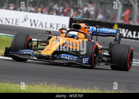 Circuit de Silverstone. Northampton, Royaume-Uni. Le 13 juillet, 2019. FIA Formula 1 Grand Prix de Grande-Bretagne, de Qualification Day ; Carlos Sainz Jr au volant de sa McLaren F1 Team MCL34 : Action Crédit Plus Sport/Alamy Live News Banque D'Images