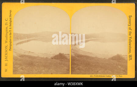 Le Lac Yellowstone, Mary's Bay, par Jackson, William Henry, 1843-1942 Banque D'Images