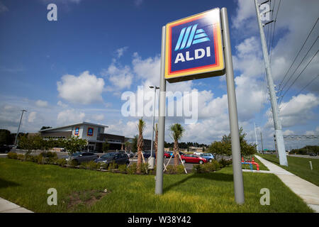 Magasin Aldi à Orlando la Floride Etats-Unis United States of America Banque D'Images