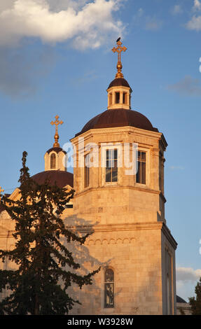 Quartier russe. La Cathédrale Holy Trinity à Jérusalem. Israël Banque D'Images