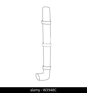 Aperçu des gouttières de toit eau cartoon illustration isolé sur fond blanc Illustration de Vecteur