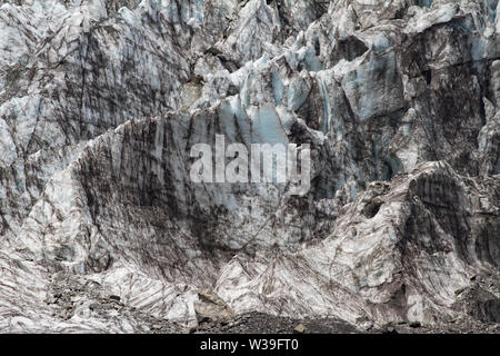Le Glacier Fox dans l'île du sud de la Nouvelle-Zélande Banque D'Images