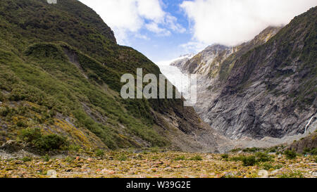 Franz Josef Glacier scènes dans Southland, Nouvelle-Zélande Banque D'Images