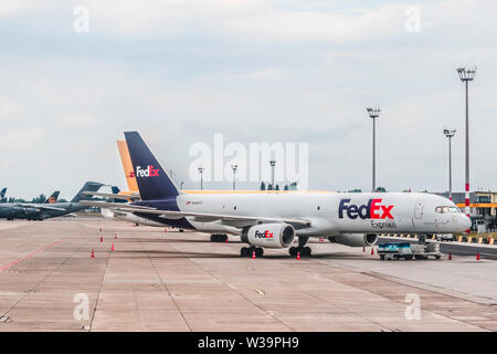 Old Airport - BLACK & WHITE - (aéroport de Ferihegy) - l'aéroport de Liszt Ferenc DE BUDAPEST, HONGRIE, 05 juin 2019 h12-41 - Crédit Ilona Barna Banque D'Images