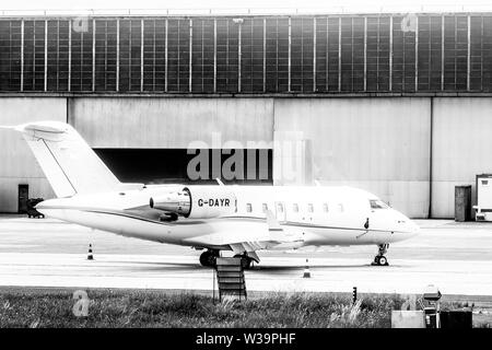 Old Airport - BLACK & WHITE - (aéroport de Ferihegy) - l'aéroport de Liszt Ferenc DE BUDAPEST, HONGRIE, 05 juin 2019 h12-41 - Crédit Ilona Barna Banque D'Images