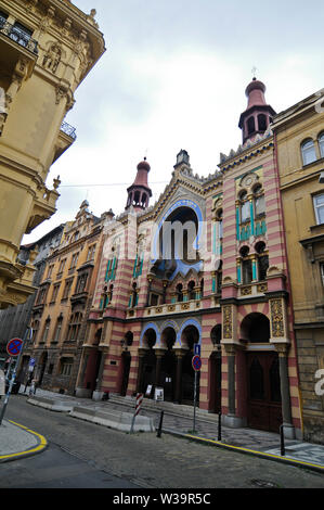 Jérusalem (Jubilé) Synagogue, Prague, République Tchèque Banque D'Images