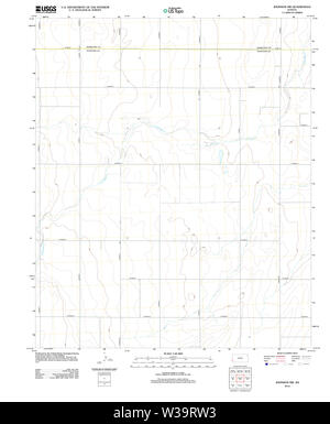 Carte TOPO USGS KANSAS KS Johnson NW 20120905 Restauration TM Banque D'Images