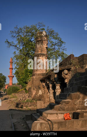 Daulatabad, également connu sous le nom de Devagiri un 14e siècle fort près de Aurangabad Maharashtra INDE Banque D'Images