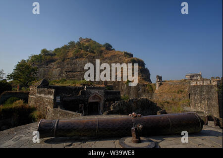 Daulatabad, également connu sous le nom de Devagiri un 14e siècle fort près de Aurangabad Maharashtra INDE Banque D'Images