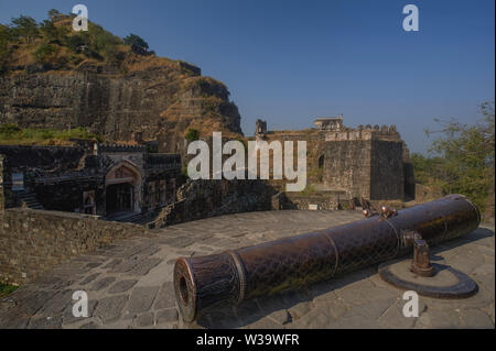 Daulatabad, également connu sous le nom de Devagiri un 14e siècle fort près de Aurangabad Maharashtra INDE Banque D'Images