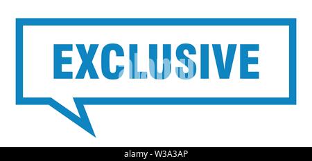 Signe de la place exclusive exclusive. bulle exclusive. Illustration de Vecteur