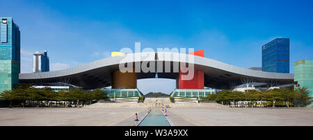 Shenzhen Civic Center. Shenzhen, province de Guangdong, en Chine. Banque D'Images