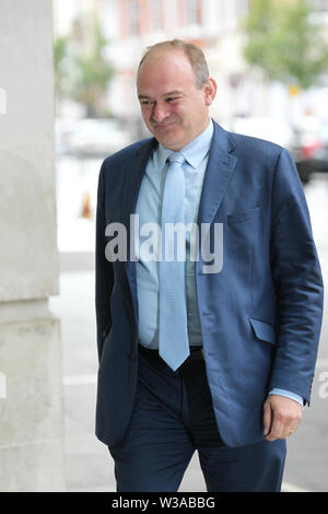 Londres, Royaume-Uni, 14 juillet 2019. Ed Davey a vu arriver aux studios de la BBC pour l'émission Andrew Marr Banque D'Images