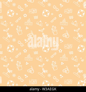 En toute transparence avec motif tropical concept d'été et de l'élément Banque D'Images