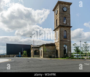 La Distillerie de Clydeside, l'ancienne Chambre, Queen's Dock, Stobcross Road, Glasgow, Scotland, UK Banque D'Images