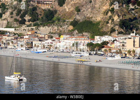 Scilla, Reggio de Calabre - Crédit Giuseppe Andidero Beach Banque D'Images