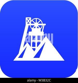 L'icône de la mine, le style simple Illustration de Vecteur