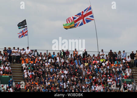 Silverstone, UK. 14 juillet, 2019. &# Xa9 ; Photo4/LaPresse14/07/2019 Silverstone, Angleterre Sport Grand Prix de Formule 1 en 2019 en Angleterre le pic : race, les tribunes Crédit : LaPresse/Alamy Live News Banque D'Images
