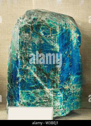 Cristal de l'apatite de collection Banque D'Images