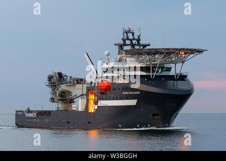 Bateau Offshore Olympic Challenger Banque D'Images