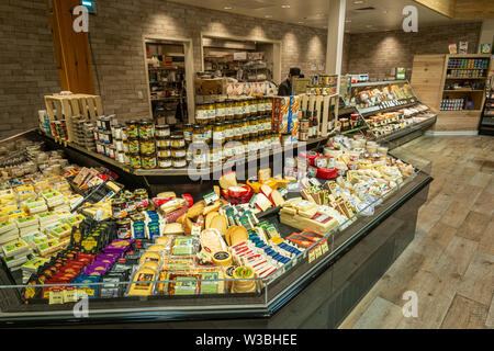 Grand affichage Fromage Épicerie américaine en Banque D'Images