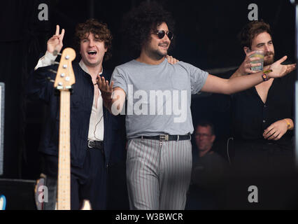 The Kooks effectuer sur la scène principale pour l'TRNSMT Festival à Glasgow Green, en Écosse. Banque D'Images