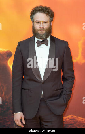 Londres, Royaume-Uni. 14 juillet, 2019. Seth Rogen assiste à la 'Le Roi Lion' Première européenne tenue à Leicester Square. Crédit : Peter Manning/Alamy Live News Banque D'Images