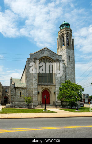 Trinity Evangelical Lutheran Church, 431, Avenue de Philadelphie, Chambersburg, Pennsylvanie Banque D'Images