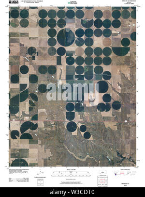 Carte TOPO USGS KANSAS KS Missler 20100104 Restauration TM Banque D'Images