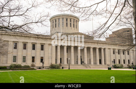 Columbus est la capitale de l'état de l'Ohio Statehouse le gouvernement dont le siège est à Banque D'Images